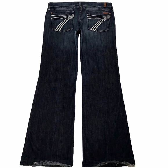 7 For All Mankind Denim - 7 For All Mankind Dojo 32X33 Flare Long Blue Jeans
